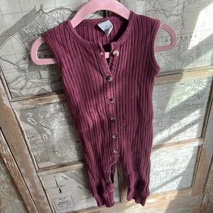 Kate Quinn ribbed button romper